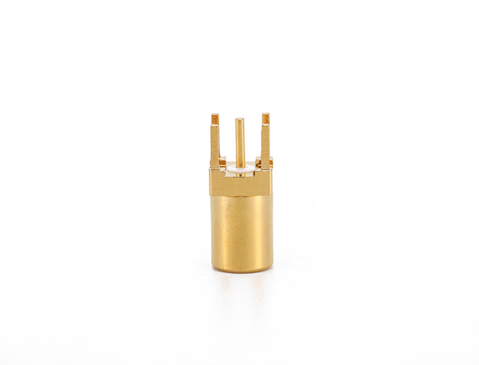 SMB female straight RF Coaxial connector PCB mount