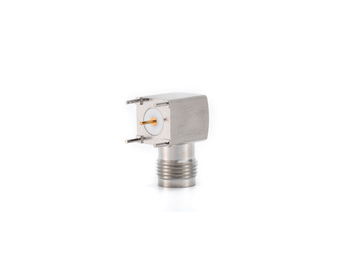 TNC Female Right Angle RF Coaxial Connector for PCB mount