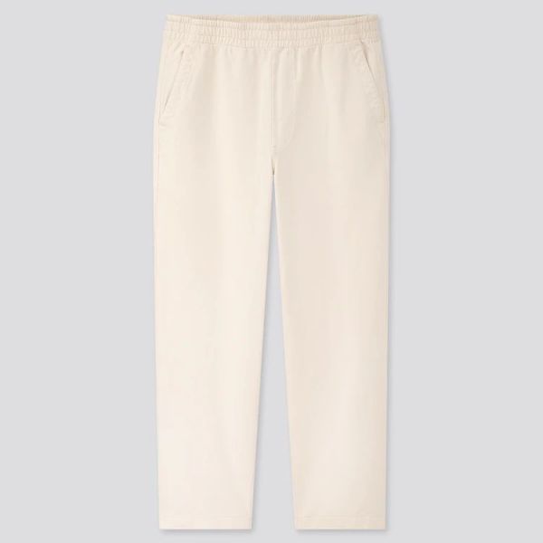 Washed jersey ankle pants