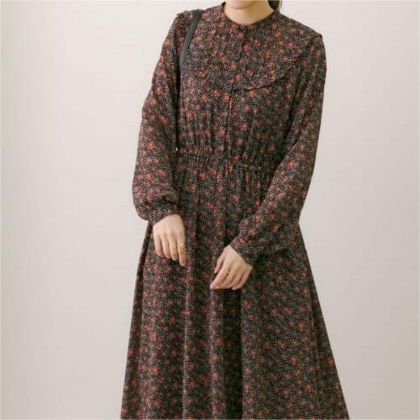 Small Flower Dot Print Dress