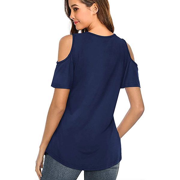 Cold Shoulder Tunic Blouse