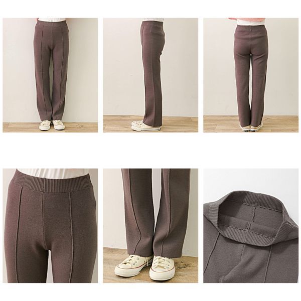 Warm Straight Knit Pants