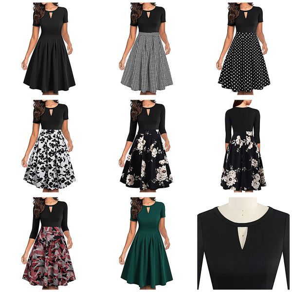 Floral Flared A-Line Swing Casual Party Dresses