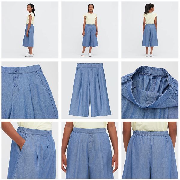 Chambray Skirt Pants