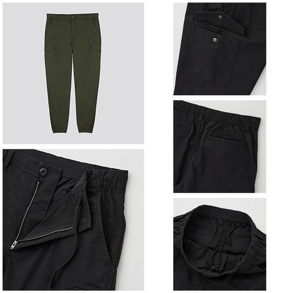 Wide Fit Cargo Jogger Pants