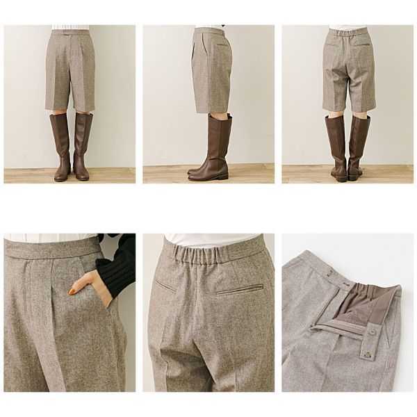 Twill Center Press Half Pants