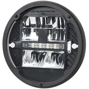 DOT 7 Inch Round Heated High/Low Beam Head Light