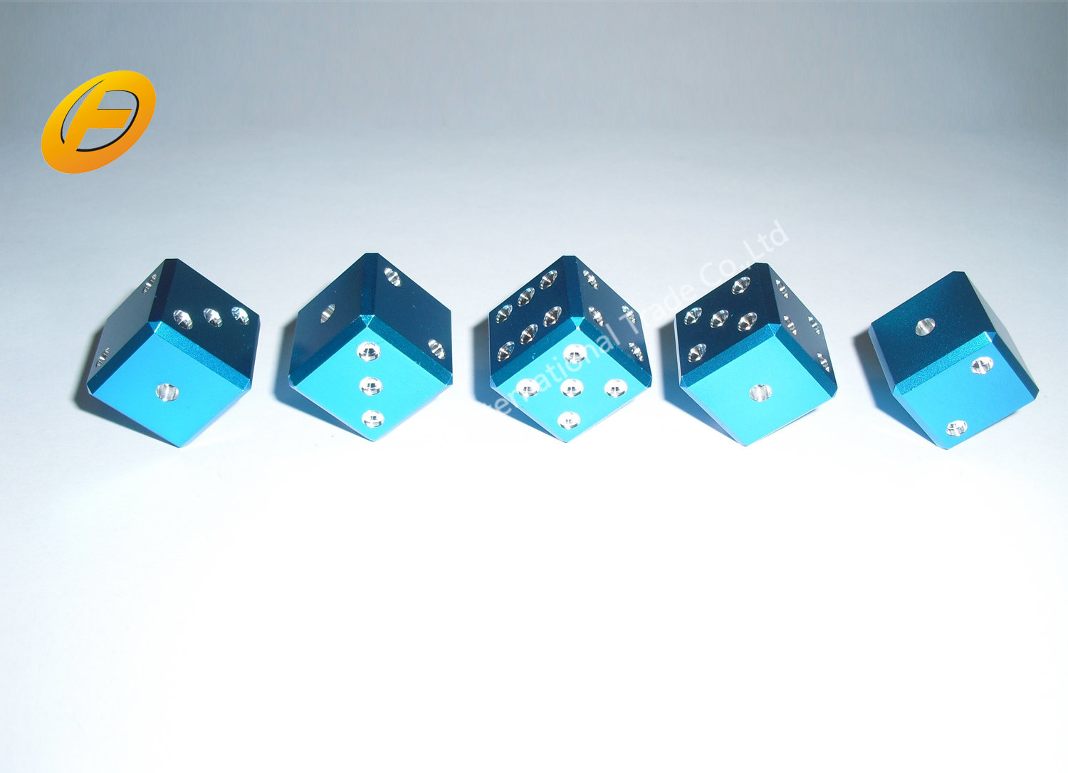 Drilled Aluminum Alloy D6 Dice