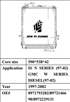 IS N Series(97-02) GMC W Series Diesel(97-02)