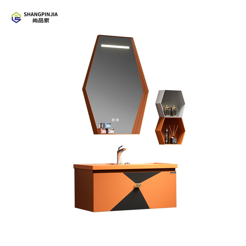 Stainless steel Bathroom mirror cabinet Wall-mounted mirror cabinet Bathroom Vanity Cabinet with Led Mirror and Storage