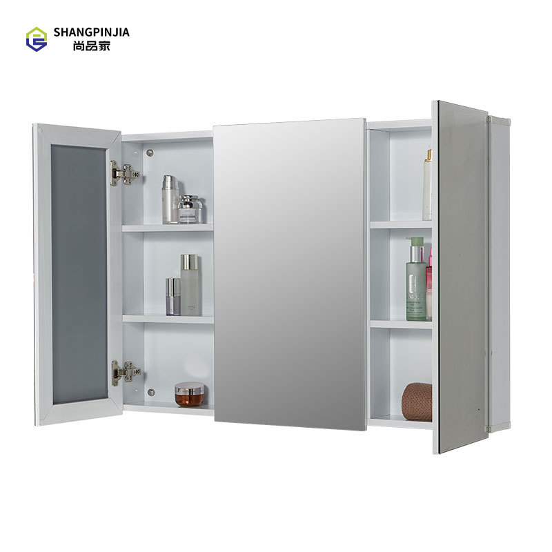 Wall mounted bathroom cabinet vanities Smart led vanity aluminium alloyb mirror cabinet for bathroom  9038
