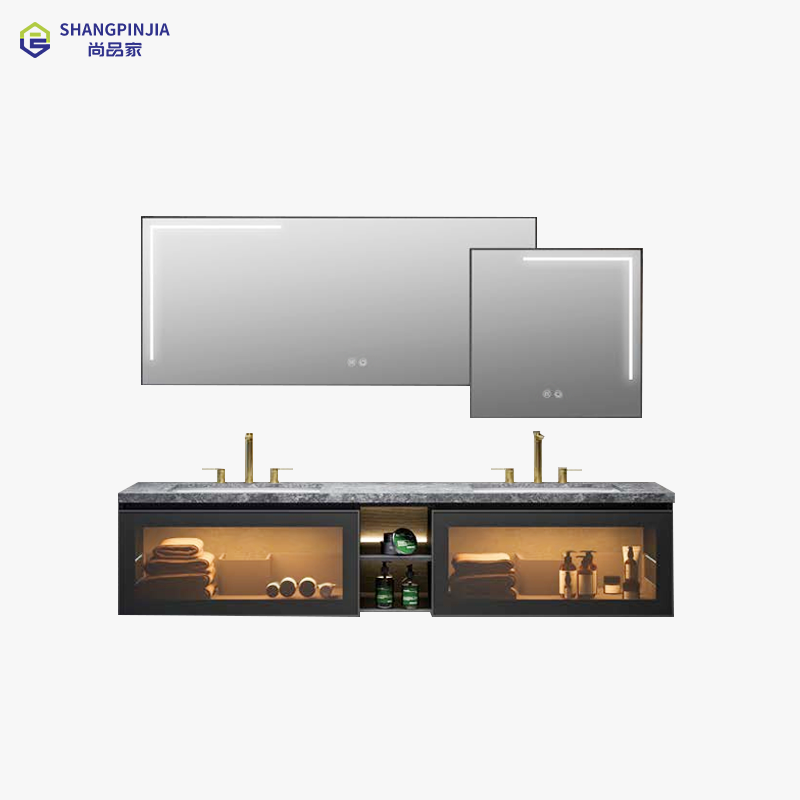 Bathroom vanity cabinet with led mirror and storage bathroom medicine cabinets with mirrors Bathroom mirrored cabinet A-8141