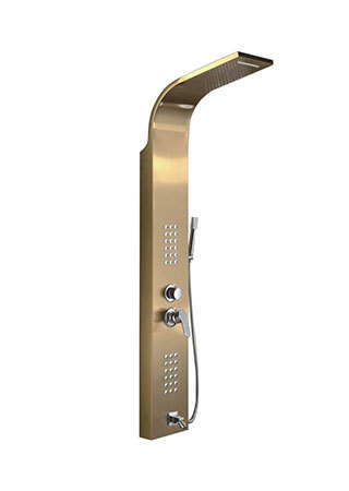 304 stainless steel bathroom shower panel temperature intelligent display wall mounted shower system