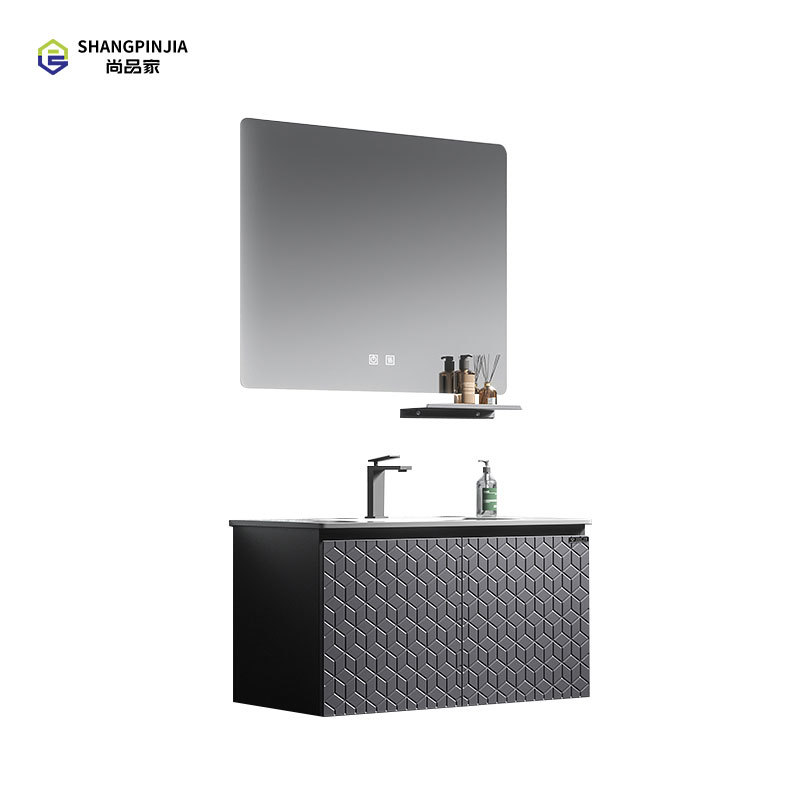 Stainless steel Bathroom mirror cabinet Wall-mounted mirror cabinet Bathroom Vanity Cabinet with Led Mirror and Storage