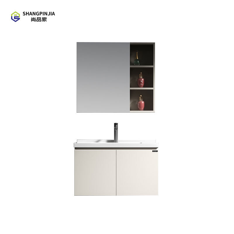 Stainless steel Bathroom mirror cabinet Wall-mounted mirror cabinet Bathroom Vanity Cabinet with Led Mirror and Storage