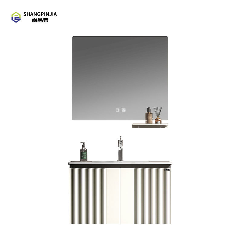 Stainless steel Bathroom mirror cabinet Wall-mounted mirror cabinet Bathroom Vanity Cabinet with Led Mirror and Storage