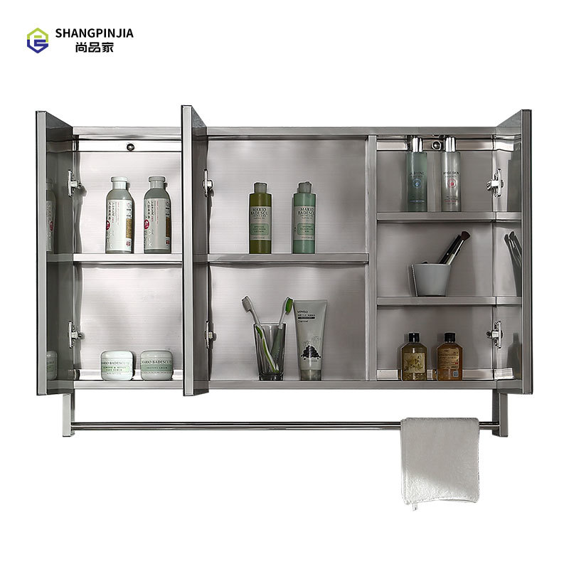 Bathroom vanity cabinet with  mirror towel bar and storage bathroom medicine cabinets with mirrors Bathroom mirrored cabinet TN70