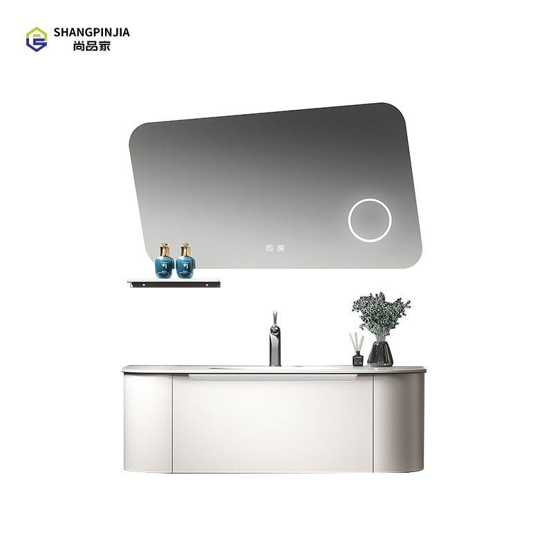 Stainless steel Bathroom mirror cabinet washroom Waterproof Wall Hanging Bathroom Vanity Smart Led Mirror Cabinet For Bathroom