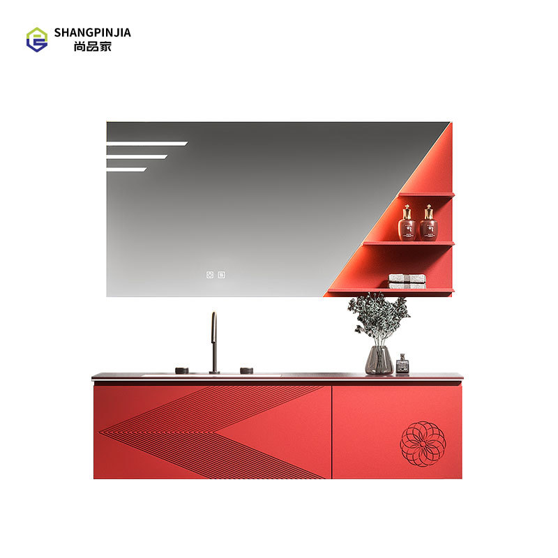 Stainless steel Bathroom mirror cabinet Wall-mounted mirror cabinet Bathroom Vanity Cabinet with Led Mirror and Storage
