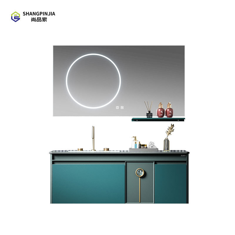 Stainless steel Bathroom mirror cabinet Wall-mounted mirror cabinet Bathroom Vanity Cabinet with Led Mirror and Storage