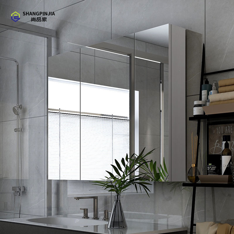 SNO1-1 Wall mounted bathroom cabinet vanities  stainless steel mirror cabinet for bathroom