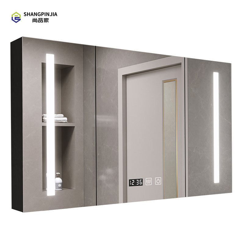 Modern  Wall Mount Bathroom Vanity Hotel Solid Wood Washroom Cabinet  Vanity SML004