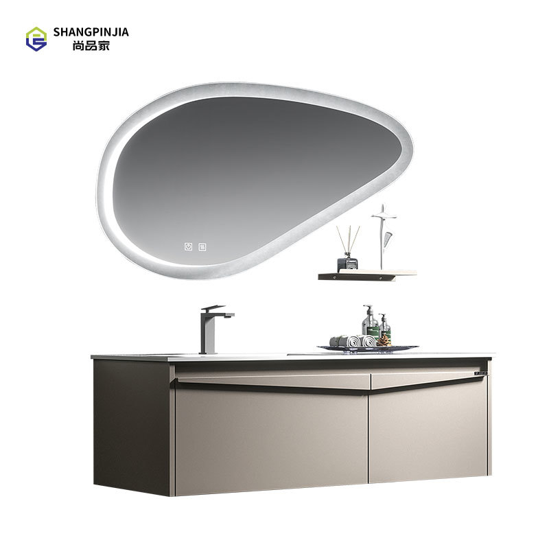 Stainless steel Bathroom mirror cabinet washroom Waterproof Wall Hanging Bathroom Vanity Smart Led Mirror Cabinet For Bathroom