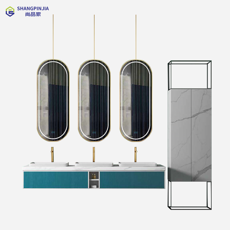 Bathroom vanity Wall mounted bathroom mirrored cabinets storage bathroom mirror cabinets with led light  A-8908