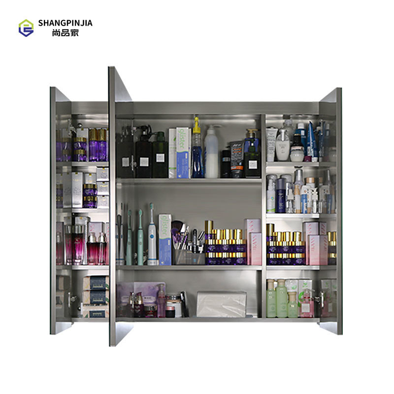 N905 Wall mounted bathroom cabinet vanities  stainless steel mirror cabinet for bathroom