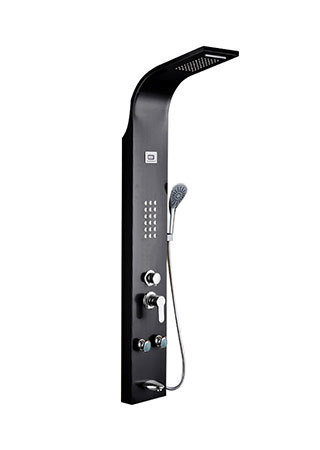 304 stainless steel bathroom shower panel temperature intelligent display wall mounted shower system