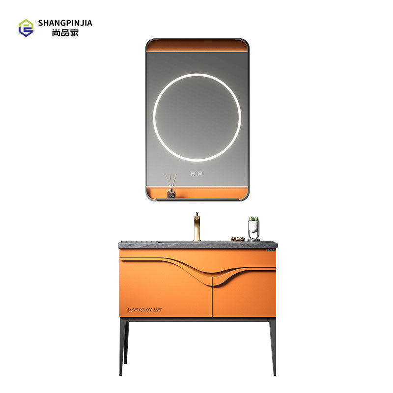 Stainless steel Bathroom mirror cabinet washroom Waterproof Wall Hanging Bathroom Vanity Smart Led Mirror Cabinet For Bathroom