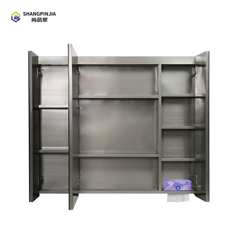 Bathroom mirror cabinet washroom Waterproof Wall Hanging Bathroom VanityMirror Cabinet For Bathroom  N80