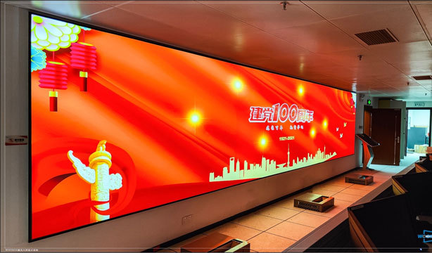 广东某劵商ECC监控中心激光显示大屏建设历程