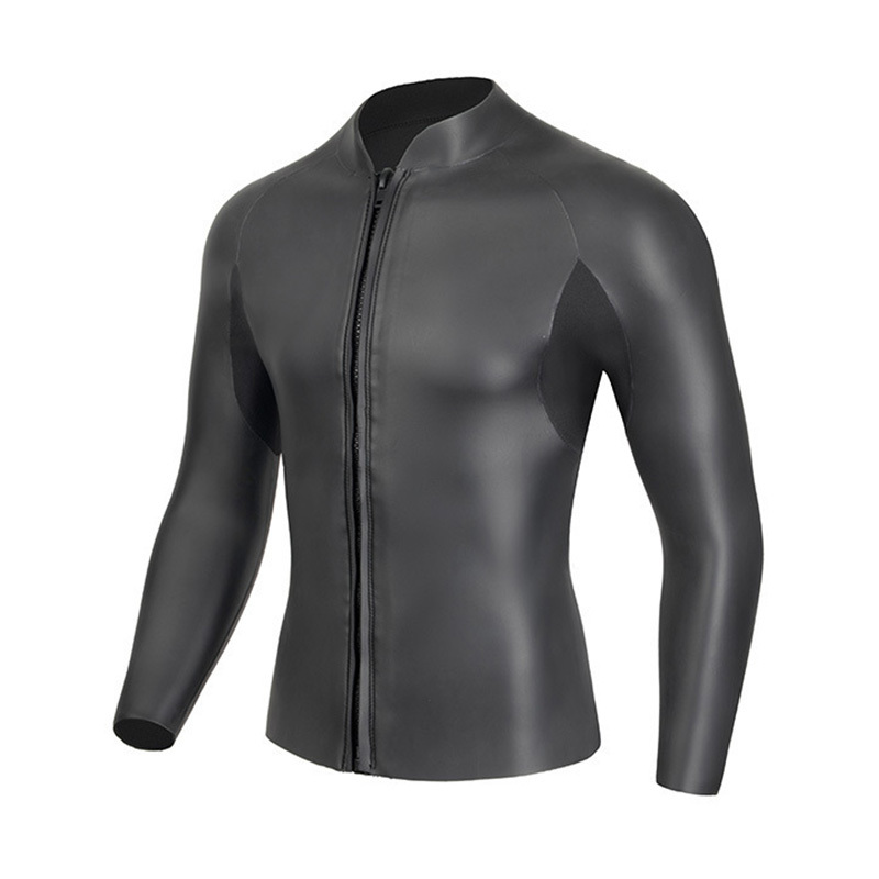 Bare leather men's scuba top