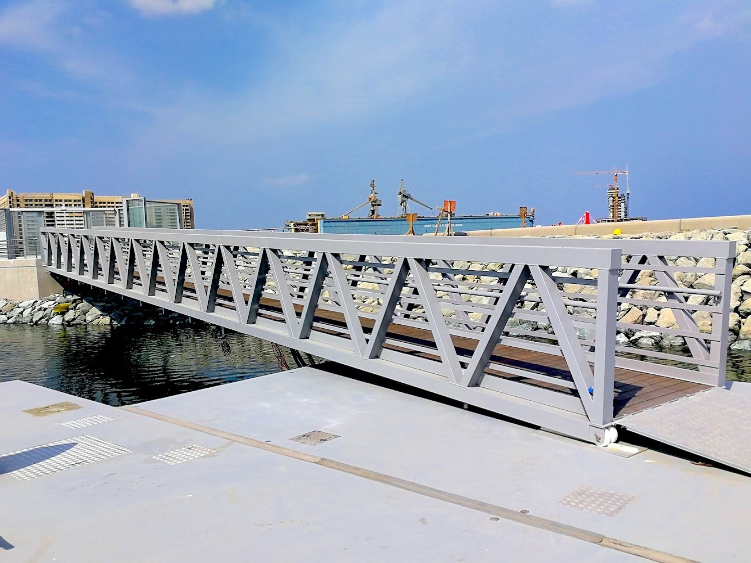 Aluminium Alloy structure accessible bridge MIG/TIG full welding