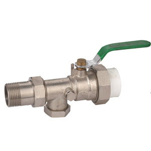 1070 handle type PP-R straight filter live ball valve