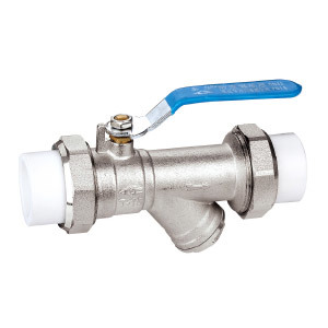 6090 PP-R filter ball valve (double head)