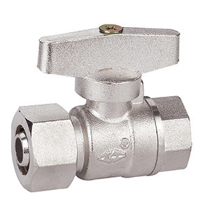 11300 Straight handle aluminum-plastic composite pipe ball valve (inner wire single card type)