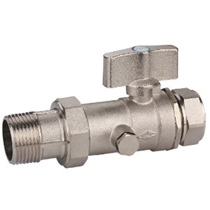 1200 aluminum-plastic union with watch ball valve