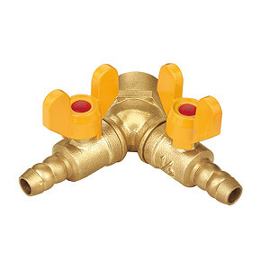 13040 Brass Double Fork Wire Gas Valve 13040 Brass Double Fork Wire Gas Valve