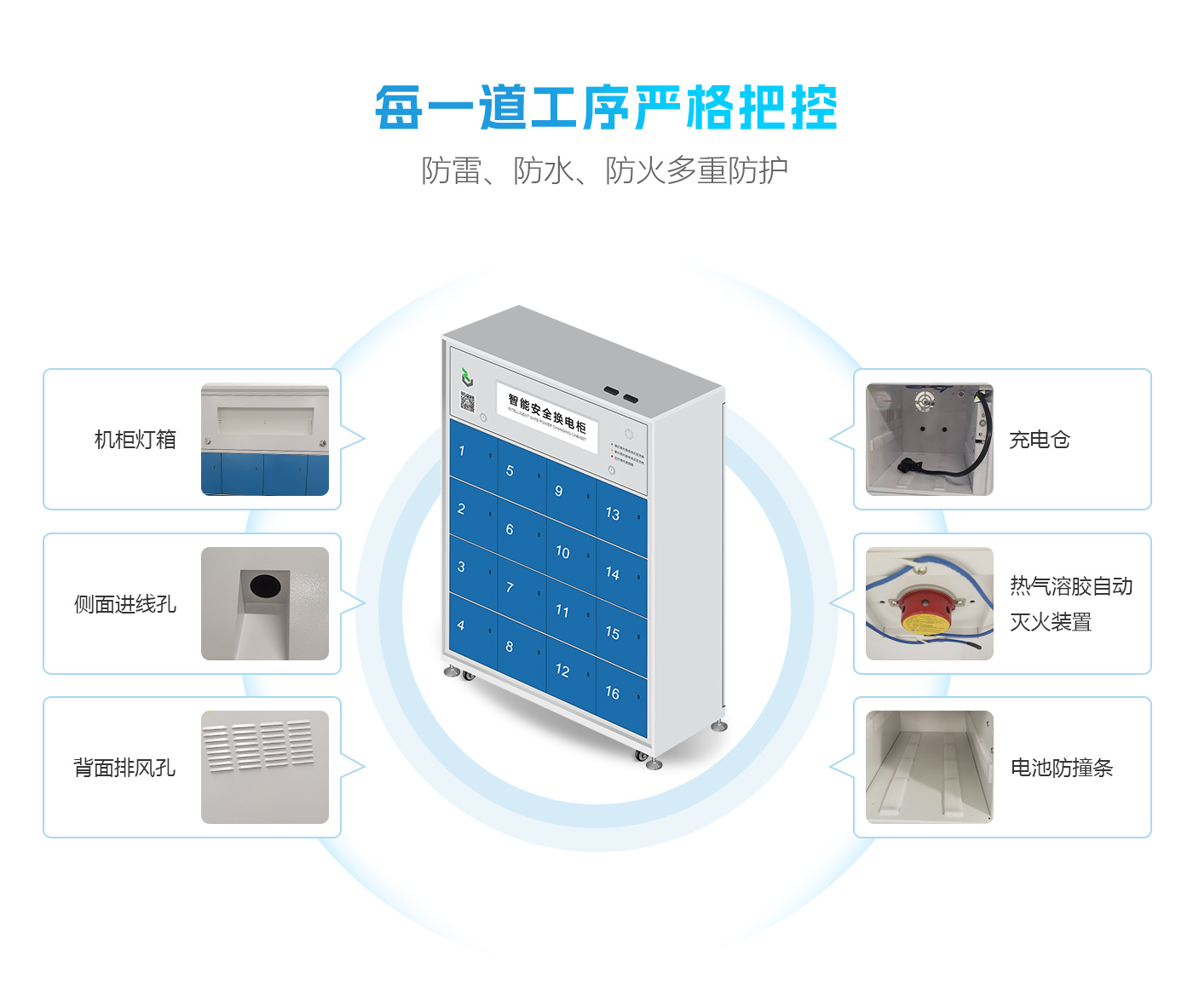 16倉智能換電柜-燈箱款