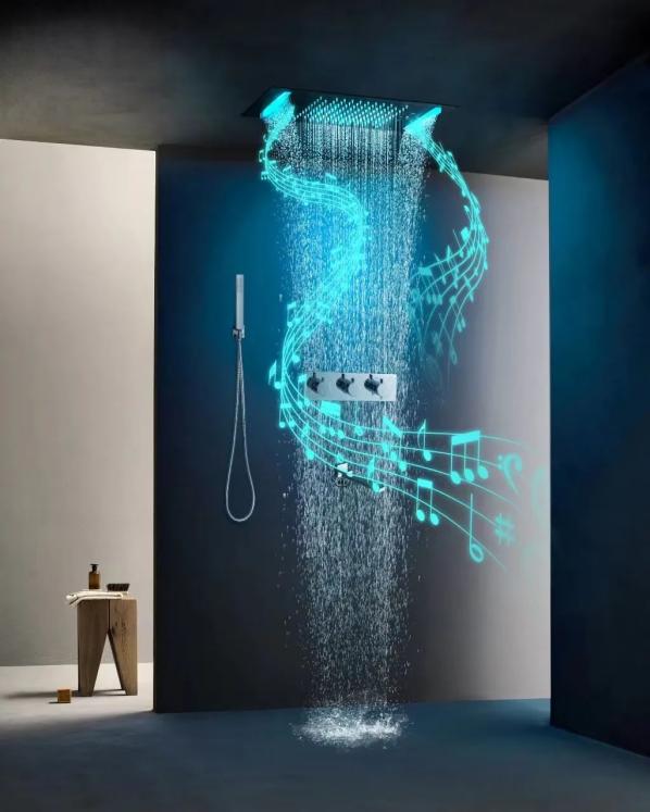 LED bathroom shower