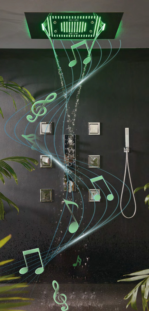 WR LED music shower-YUMUC