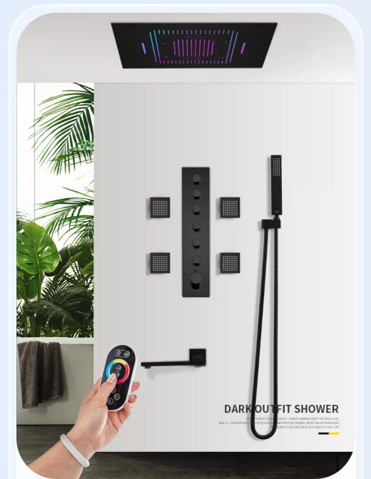 LED shower set