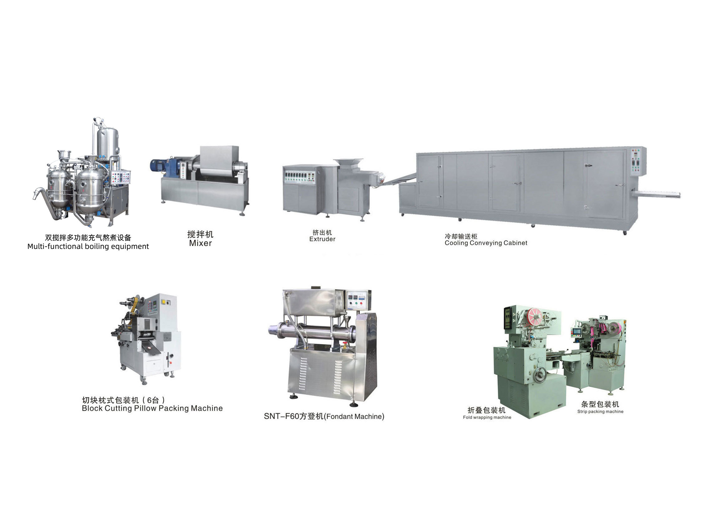 SNT Milk Candy,Sugus, Sbubble Gum Automatic Forming amd Packing Machine Production Line