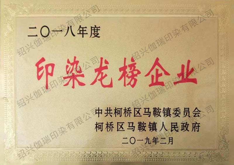 2018 Longbang Printing and Dyeing Enterprises