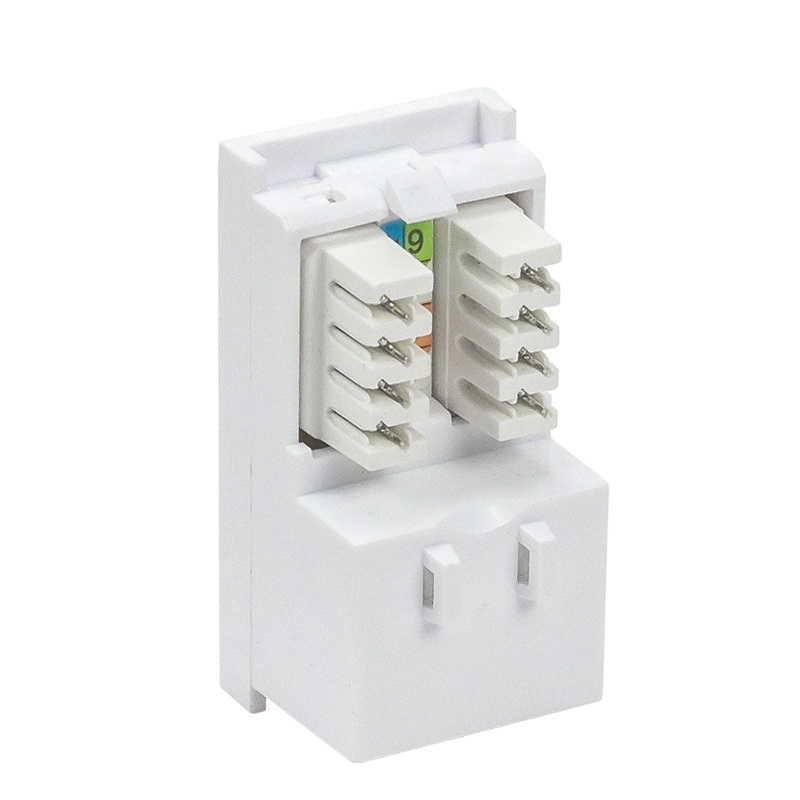 Factory Sale cabling network 90 degree connector UTP rj45 UK cat6 keystone jack