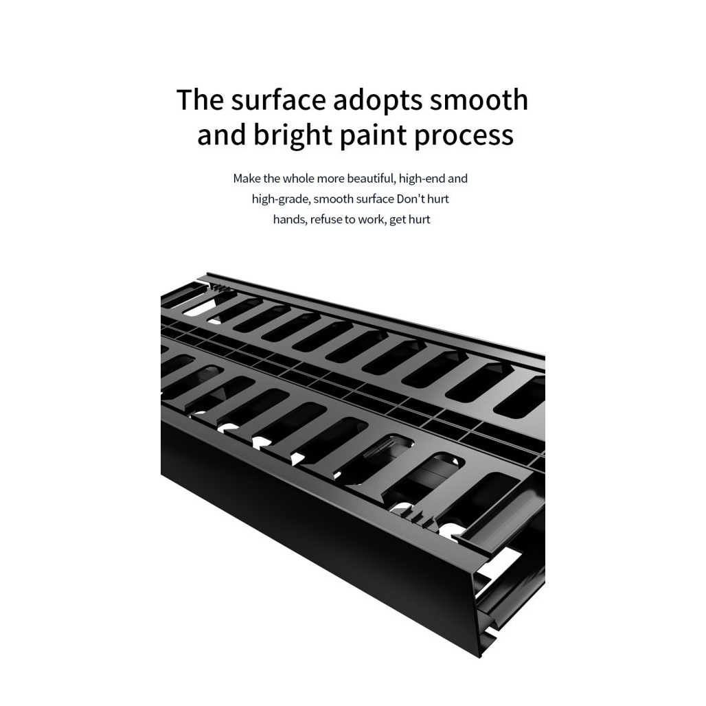 1U 24 Port Cable Management Rack