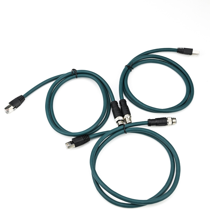 M12 to RJ45 IP67 CAT6a Cable