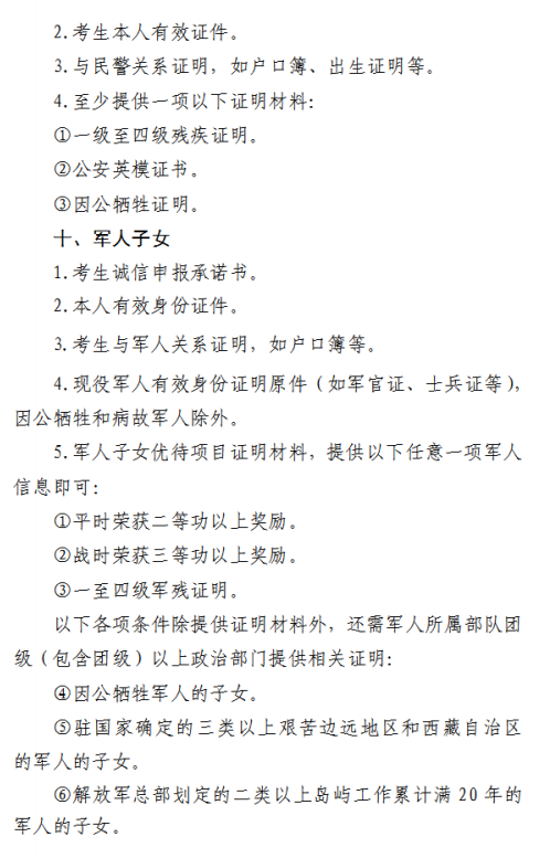 附件1 湖北省普通高校招生优录项目申报材料清单